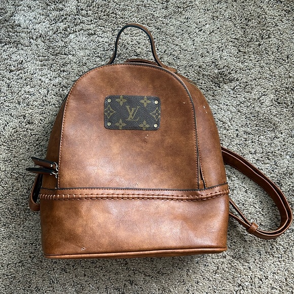 Leather Bag (Re-Purposed LV) - Picture 1 of 7